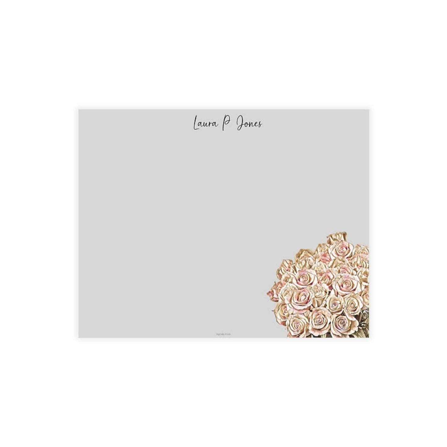Personalized Note Card: Add a Personal Touch with Customized Stationery for Every Occasion. Bouquet Notecard Bundles (envelopes included)