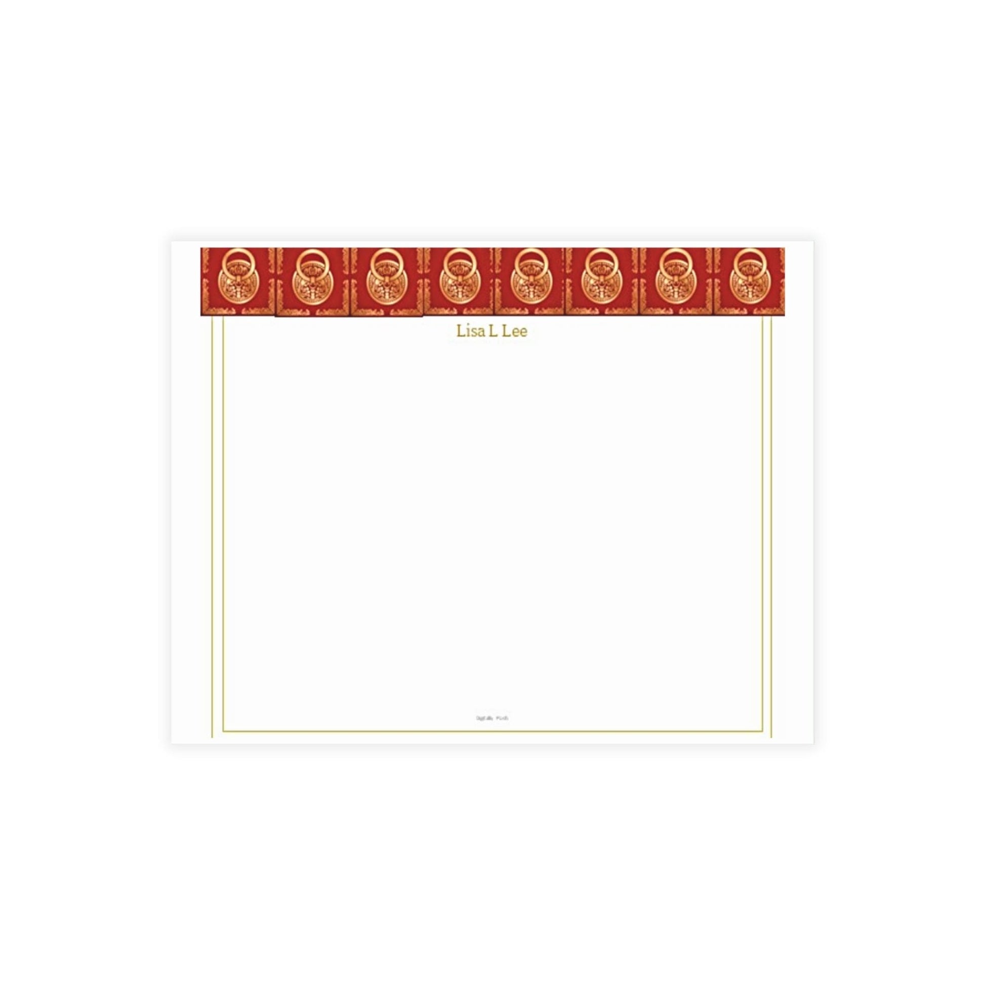 Personalized Note Card: Add a Personal Touch with Customized Stationery for Every Occasion. Door Knocker Notecard Bundles (envelopes included)
