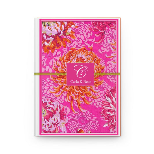 Pink Blooming Flowers Personalized Journal
