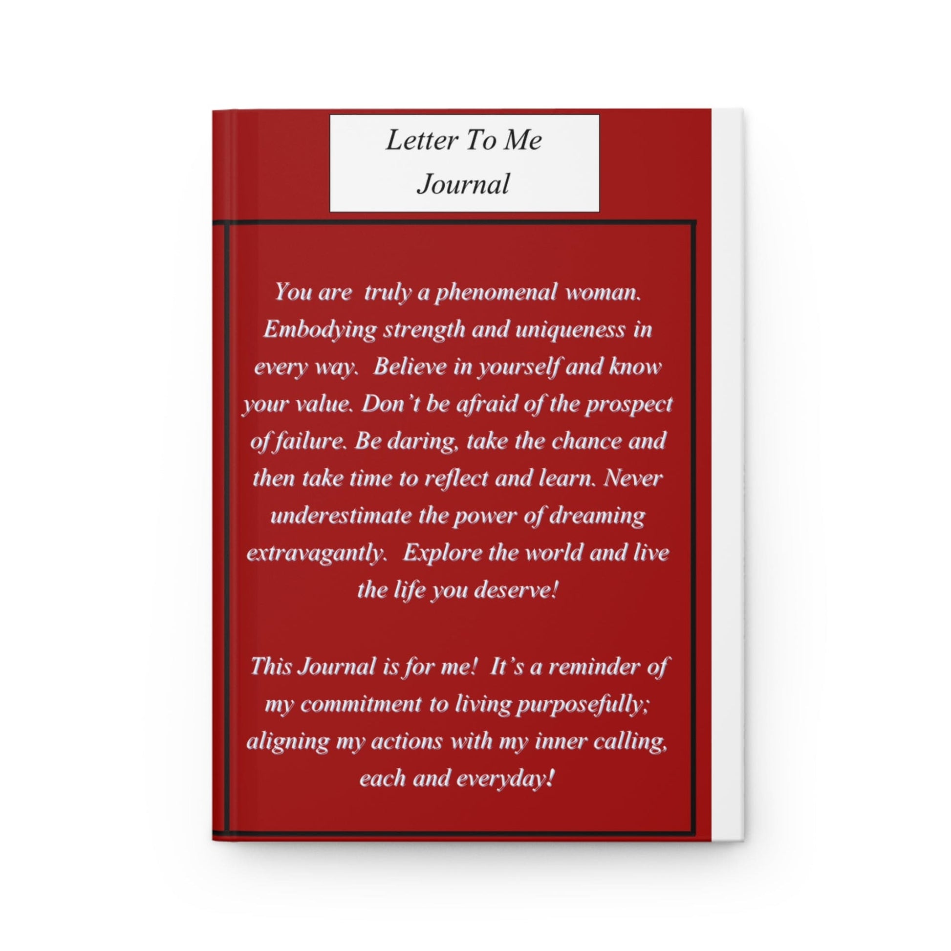 Personalized Journal: Capture Memories and Express Yourself with Customized Journaling. Letter To Me Journal