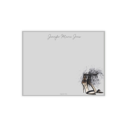 Personalized Note Card: Add a Personal Touch with Customized Stationery for Every Occasion. Heels Notecard