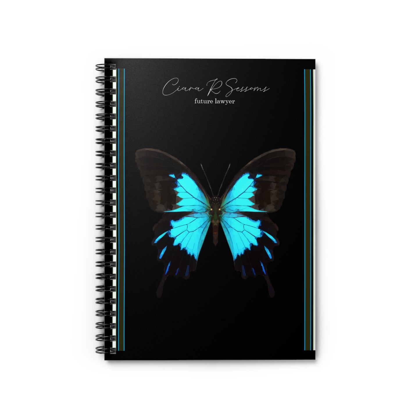 Spiral Personalized Notebook: Shopping lists, school notes or poems - 118 page spiral notebook with ruled line paper.