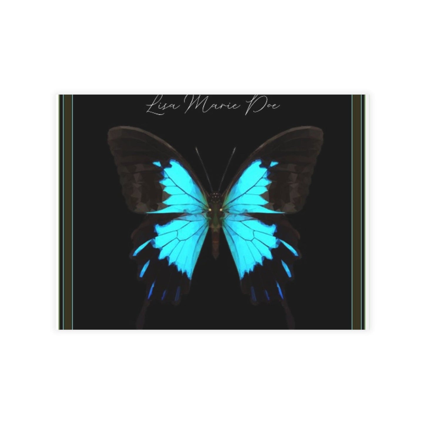 Personalized Note Card: Add a Personal Touch with Customized Stationery for Every Occasion. Butterfly Notecard Bundles