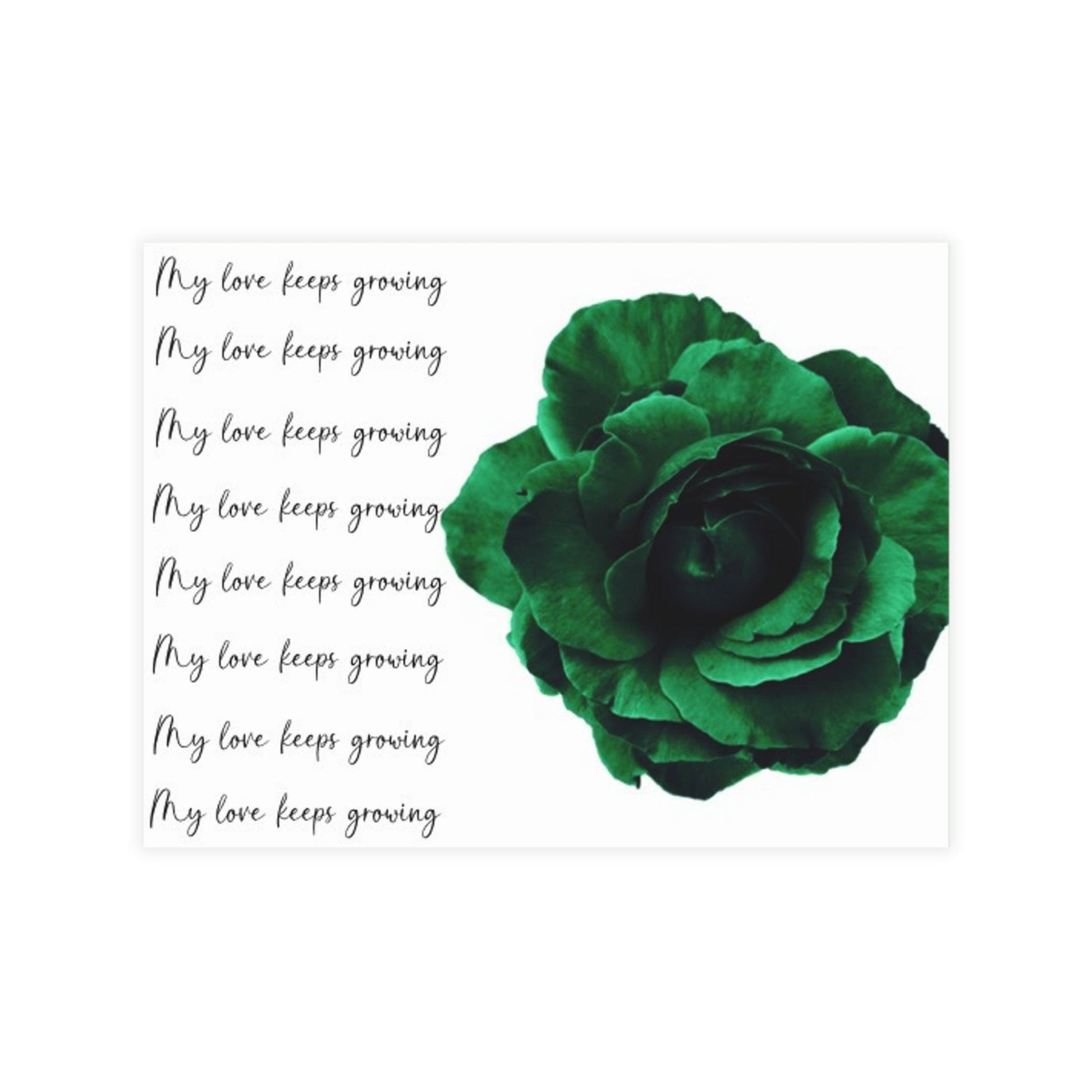 Personalized Note Card: Add a Personal Touch with Customized Stationery for Every Occasion. My Love keeps Growing Notecard