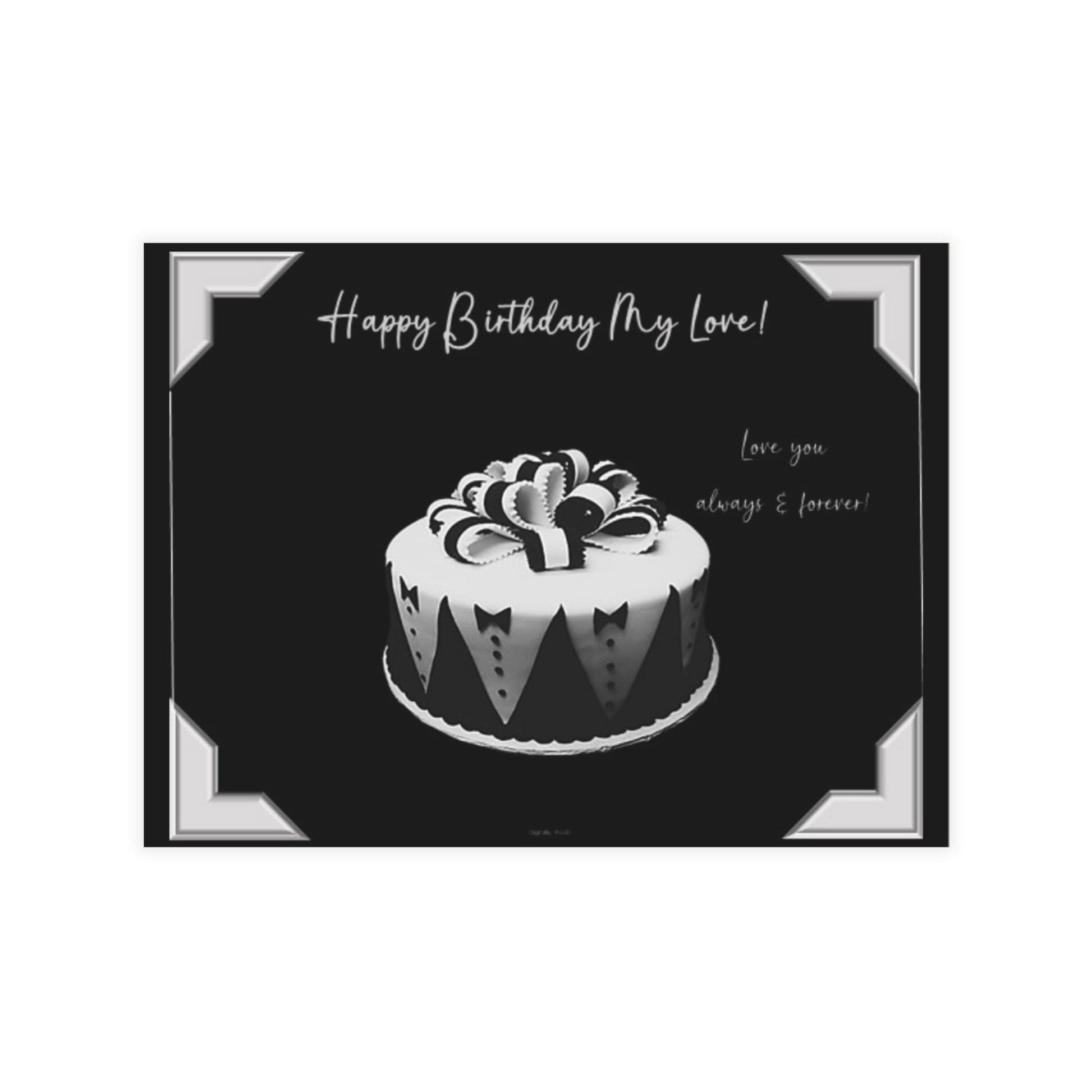 Personalized Note Card: Add a Personal Touch with Customized Stationery for Every Occasion. Cake For Him Notecard