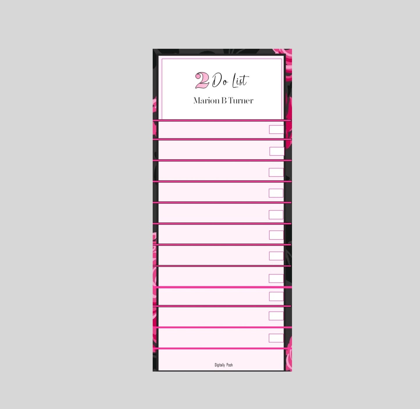 Personalized Notepad: To do list is a great way to stay organized; write down important information and tasks