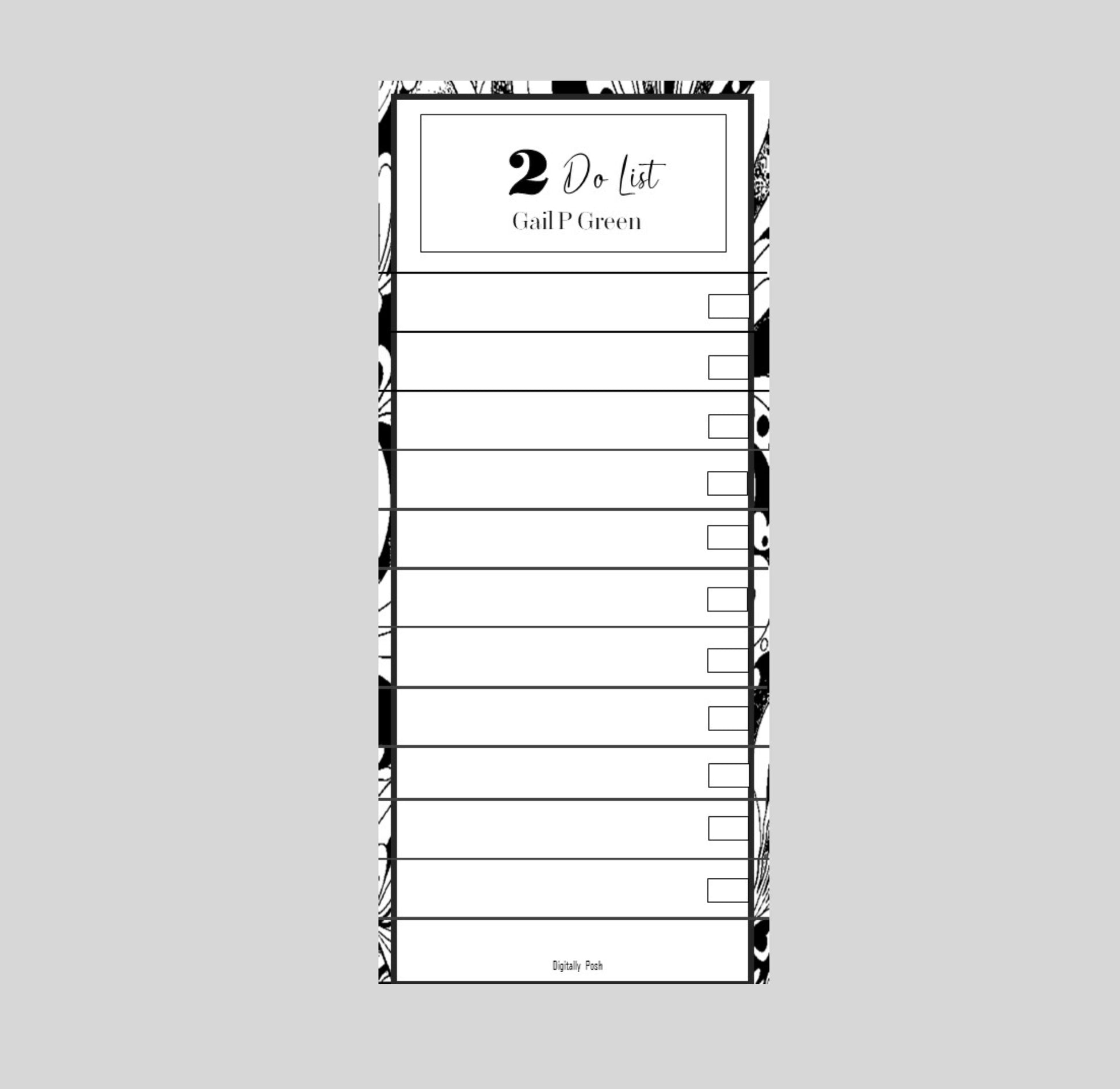 Personalized Notepad: To do list is a great way to stay organized; write down important information and tasks