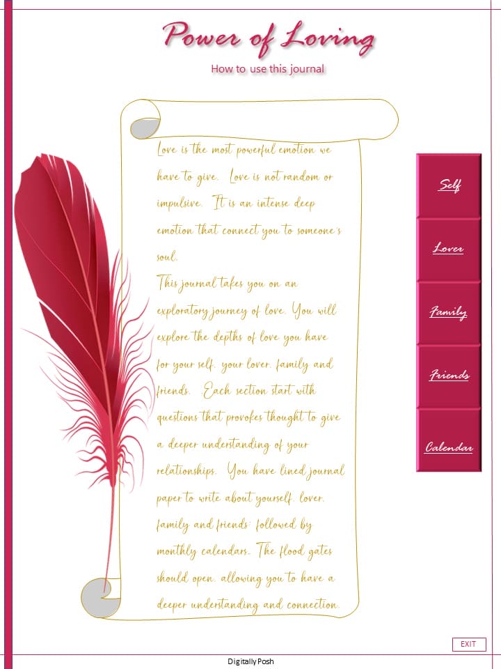 Relationship Love Journal: Exploratory journey of love, explore the depths of love for yourself, lover, family and friends.